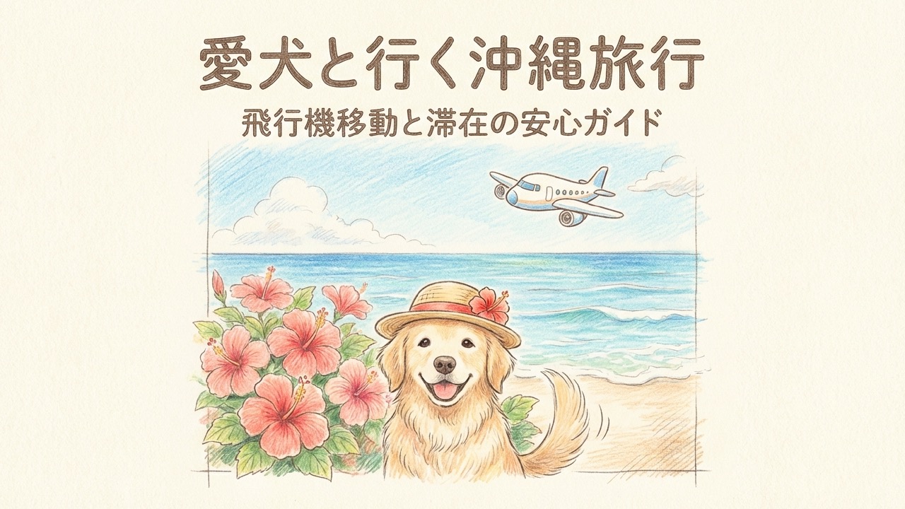 沖縄旅行で愛犬と一緒に飛行機を利用するための準備と注意点