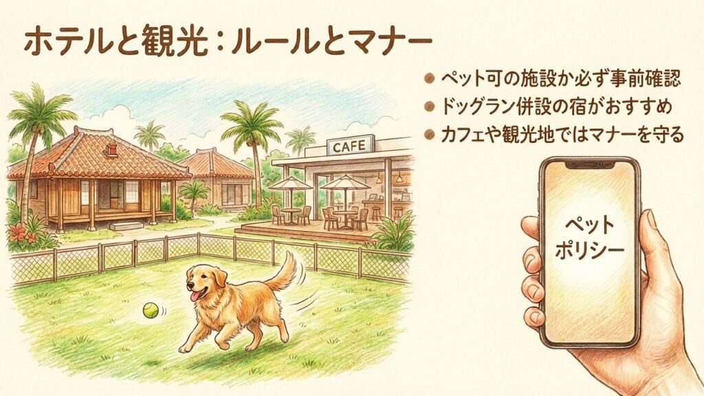 沖縄のペット可ホテルと観光地でのマナー