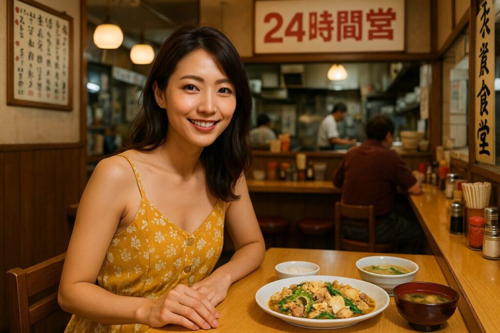 地元民が通う24時間営業の食堂