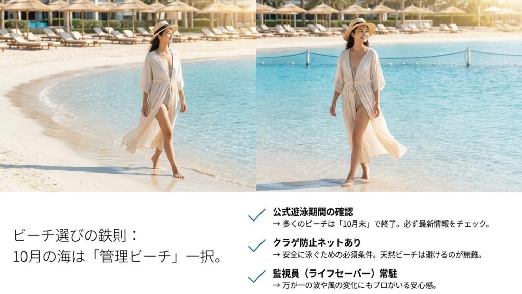 まだ泳げる？泳げるビーチの選び方