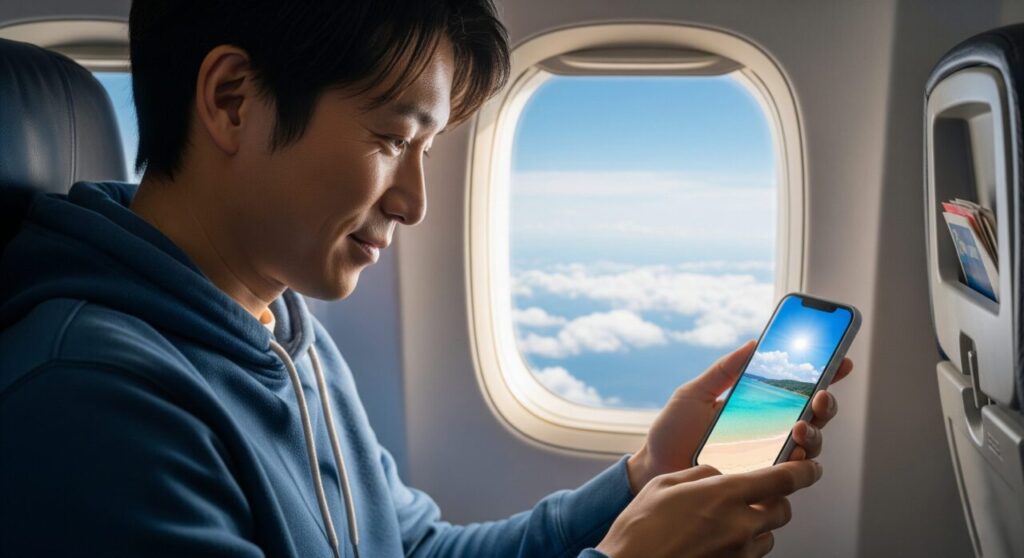 沖縄旅行から帰りたくないあなたへ。ロスを癒す11の解決策 7 帰りの飛行機でできる思い出整理術