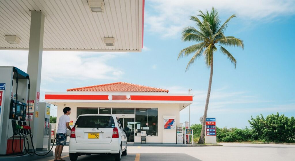 便利なガソリンスタンドの場所と営業時間