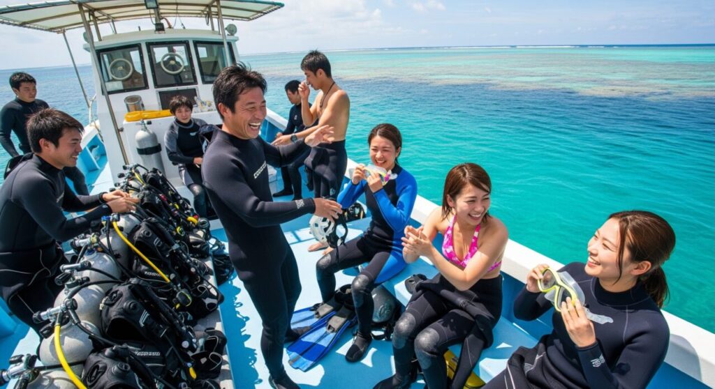 沖縄旅行の出会い完全ガイド!人気スポットから成功のコツまで 7 ダイビングツアーで広がる出会いの輪