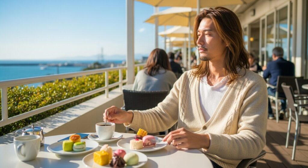 カフェやスイーツでのんびり過ごす場合
