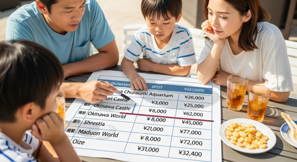 観光スポットの入場料まとめ