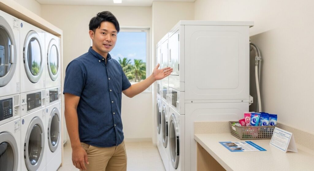ホテルにあるランドリー設備を解説