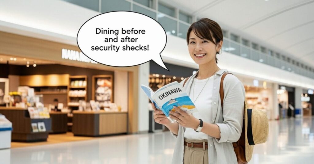 那覇空港の保安検査前後で食事する際のおすすめ【検査前】