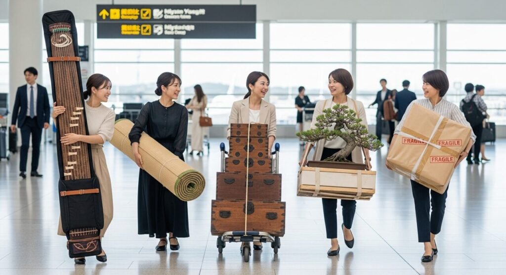 スーツケース以外の大型荷物の取り扱い