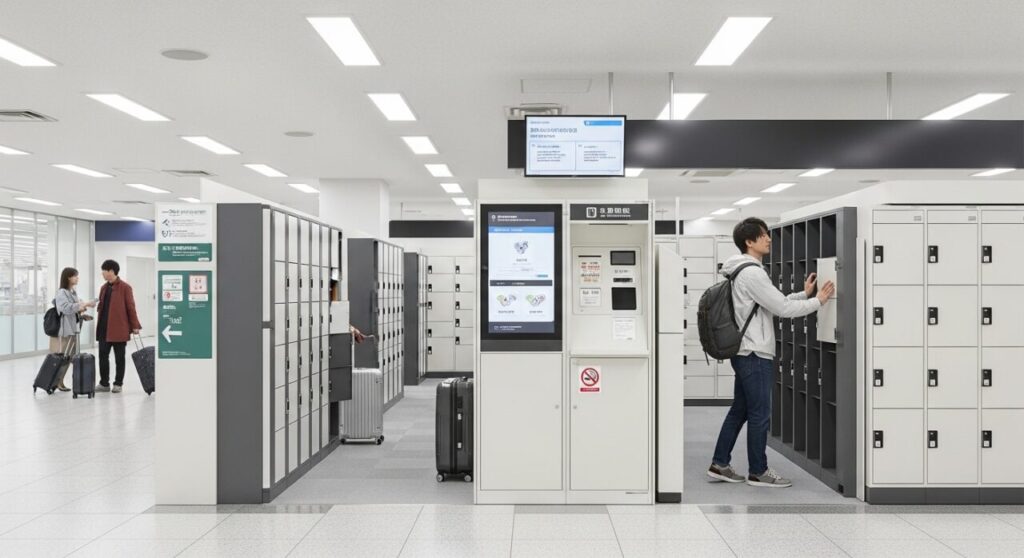 国内線ターミナルでの荷物預かり場所