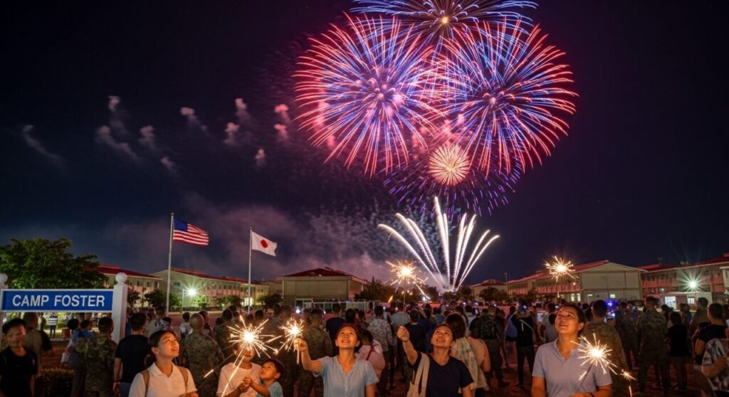 沖縄観光で米軍基地を楽しむ方法と注意点 14 キャンプフォスターの花火と夜の楽しみ