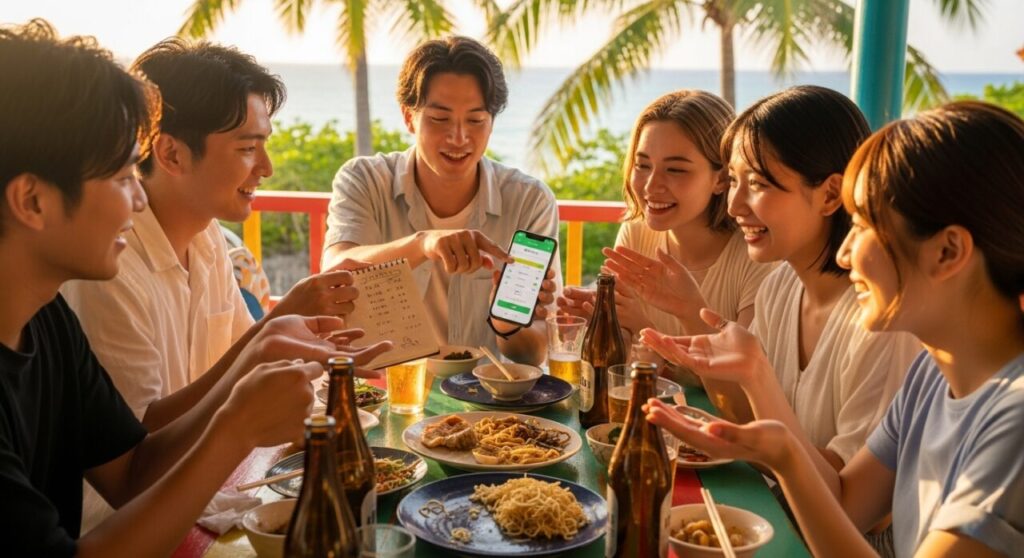 友達との沖縄旅行の予算【2泊3日】リアル相場と節約テクを完全ガイド 17 友達同士で割り勘するコツ