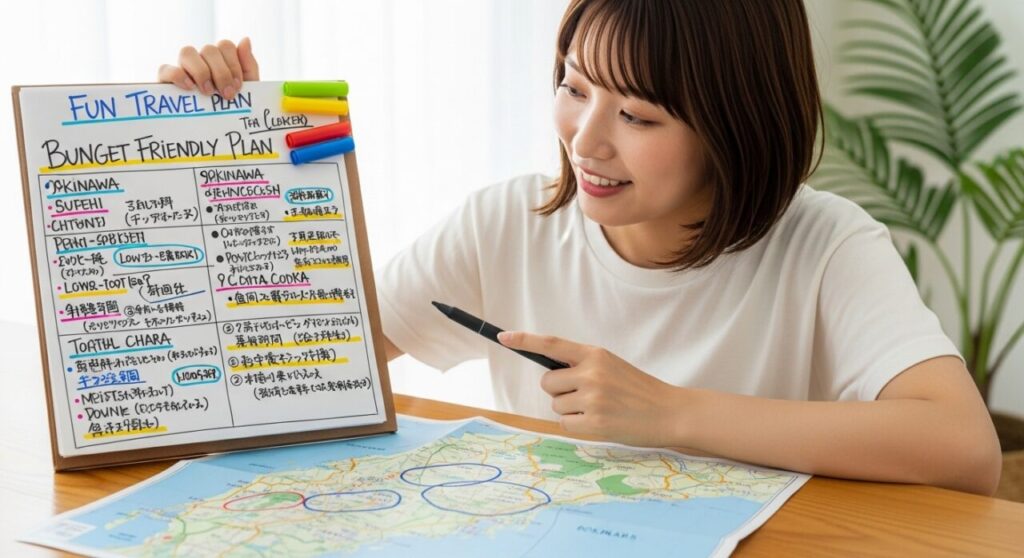 友達との沖縄旅行の予算【2泊3日】リアル相場と節約テクを完全ガイド 19 安く楽しむためのプラン例