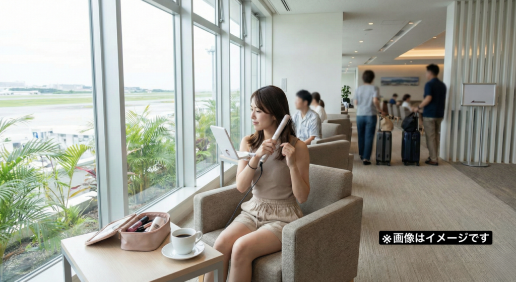 那覇空港 パウダールーム代わりになる施設の活用術