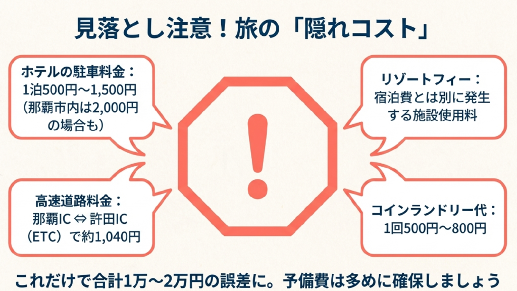 駐車場代など見落としがちな隠れコスト