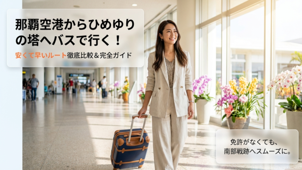 那覇空港からひめゆりの塔へバスで行く！安くて早いルート徹底比較