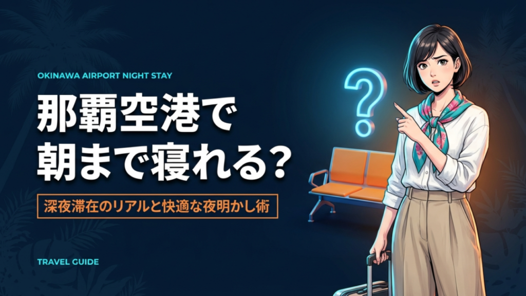 那覇空港に寝れる場所はある？深夜滞在の実態とおすすめ宿泊法