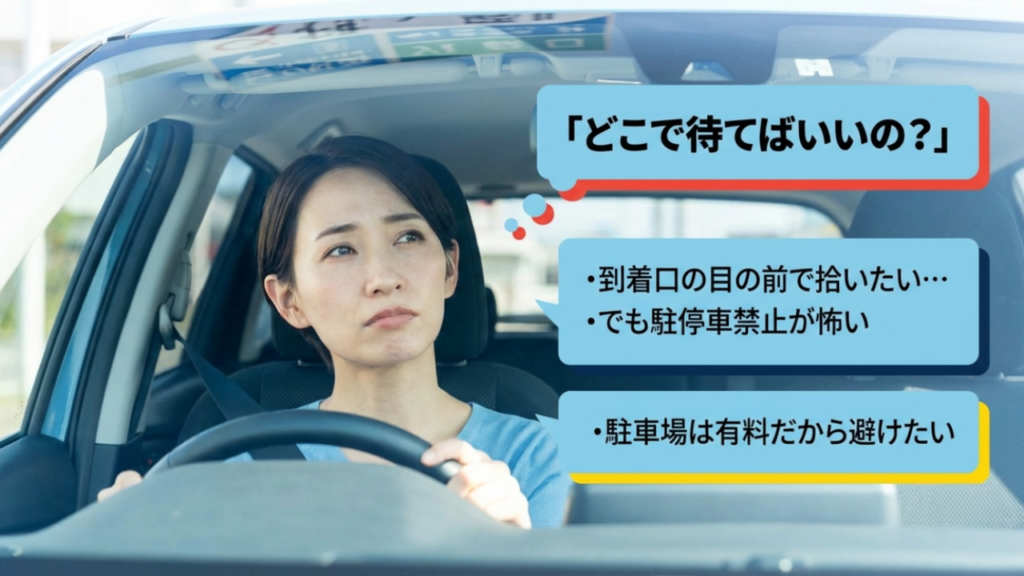 那覇空港のお迎えでよくある悩み：駐停車禁止への不安や駐車料金の懸念