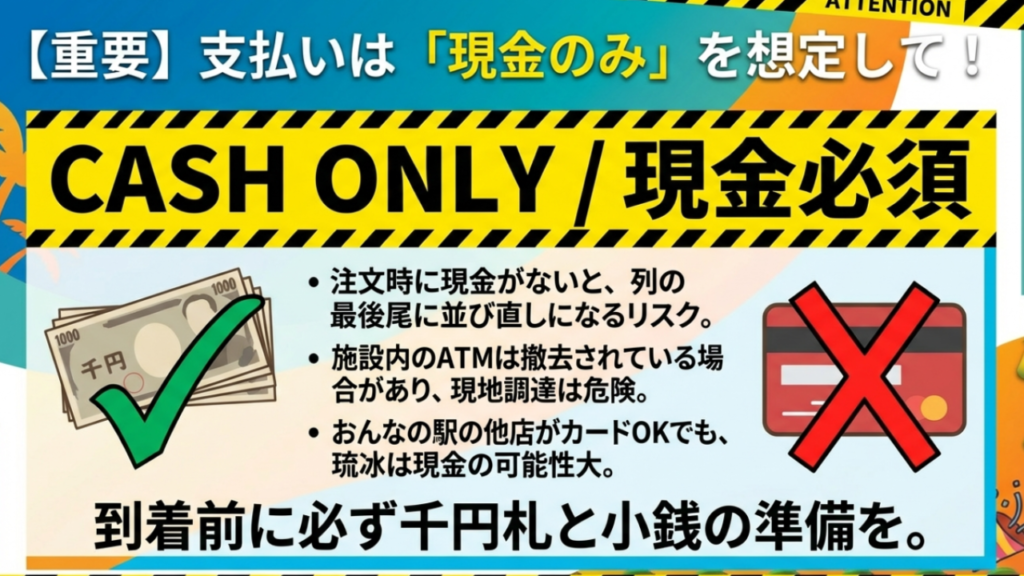 恩納村の道の駅でかき氷!琉冰の巨大マンゴーはシェア必須の絶品 8 05【重要】琉冰での支払いは現金のみ対応
