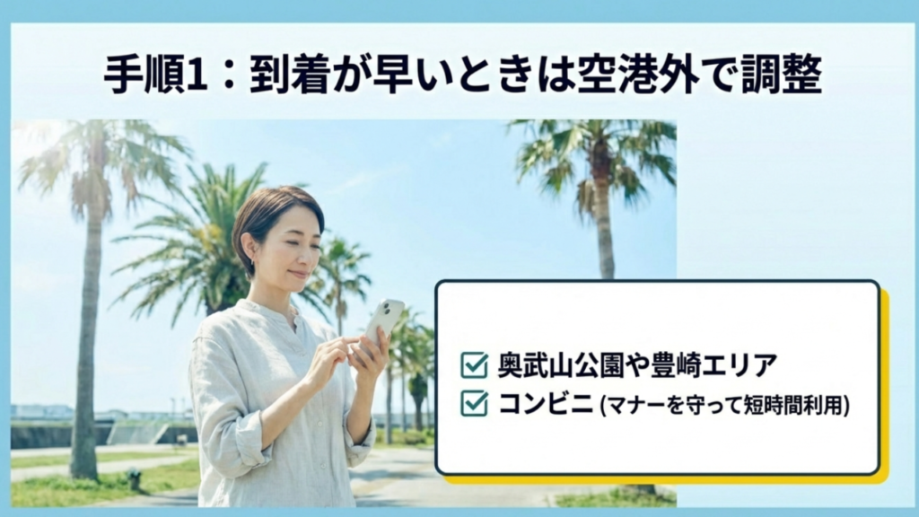 那覇空港周辺の公園やコンビニでの時間調整方法