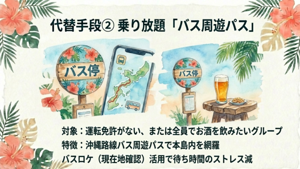 沖縄観光でレンタカーが必要か?車なし移動の最新事情2026 14 運転なしで沖縄観光。路線バス周遊パスとバスロケ活用のコツ