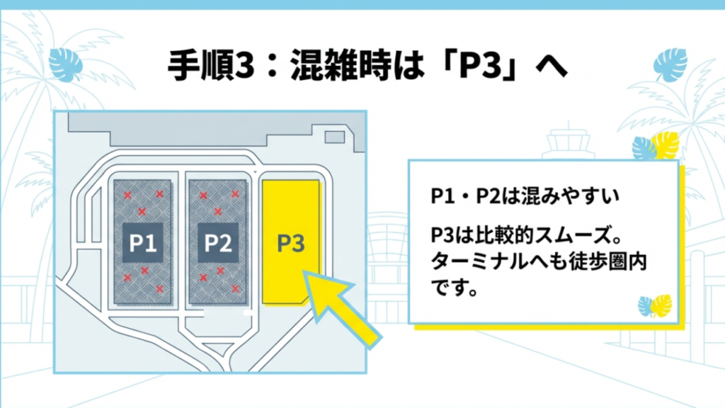 那覇空港P3駐車場の場所と混雑回避のメリット