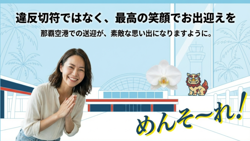 違反切符ではなく、最高の笑顔でお出迎えを