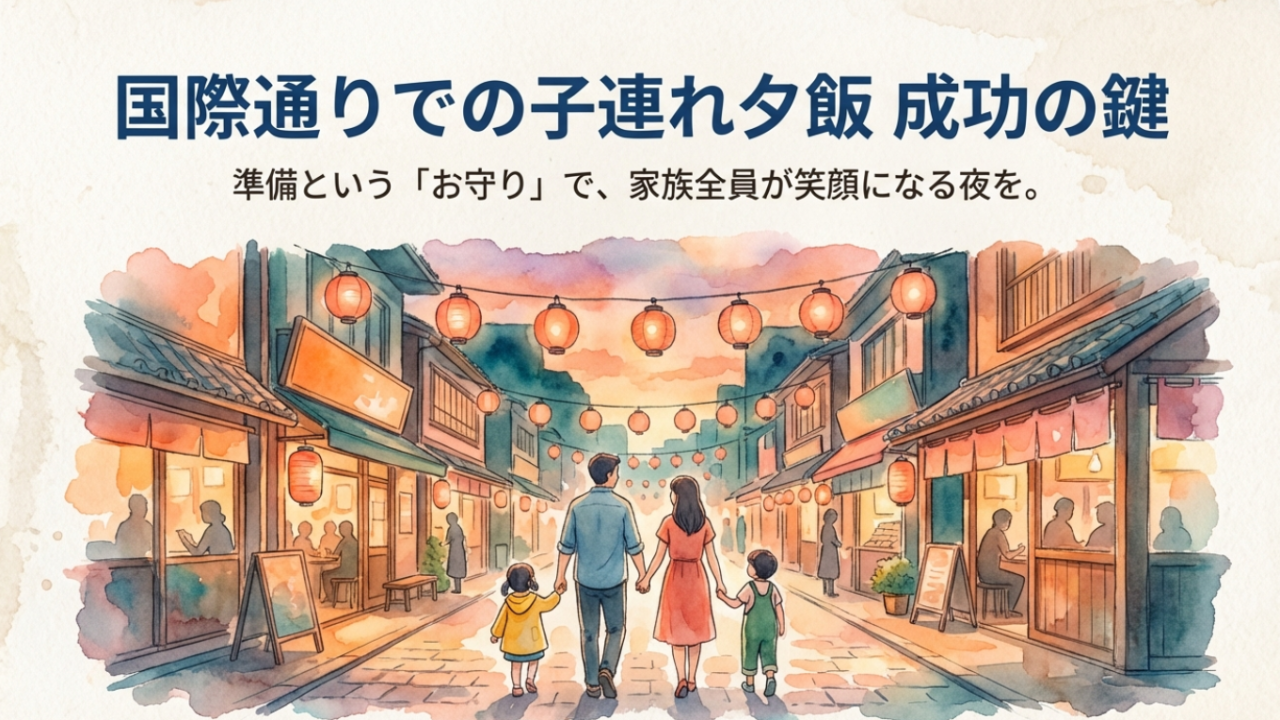 国際通りで子連れ夕飯！安い店や個室・座敷のあるおすすめ店を紹介