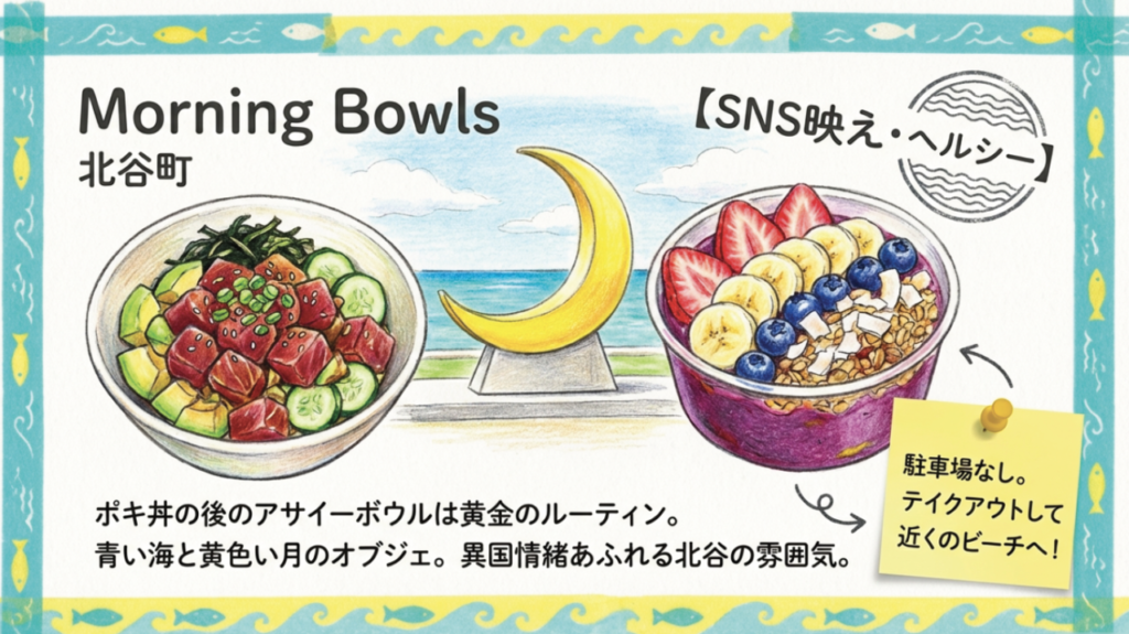 Morning Bowlsのアサイーボウル 北谷町Morning Bowlsのポキ丼とアサイーボウル