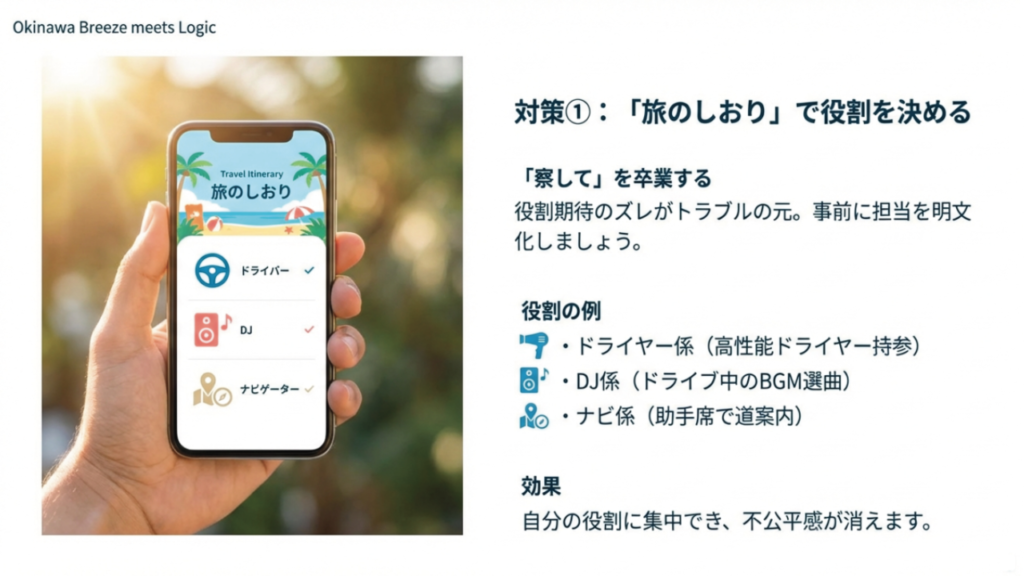 役割期待のズレを防ぐための事前明文化 旅のしおりで役割を決めて察してを卒業する
