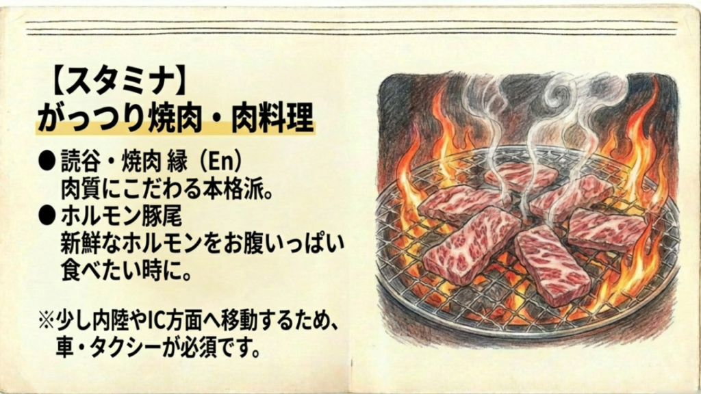 がっつり焼肉・肉料理 網焼きで焼かれる美味しそうなお肉