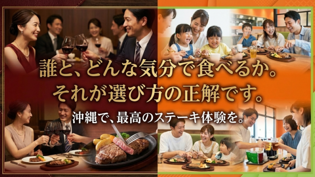 誰とどんな気分で食べるかで決まるステーキハウス88の選び方