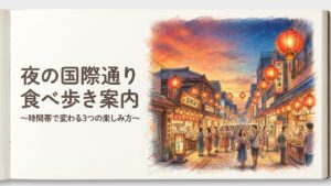 01 kokusaidori night food walk