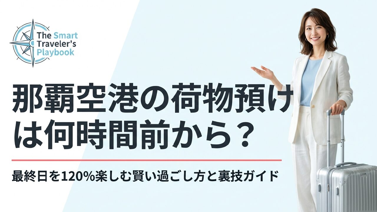 那覇空港の荷物預けは何時間前から可能?各社の規定と賢い過ごし方