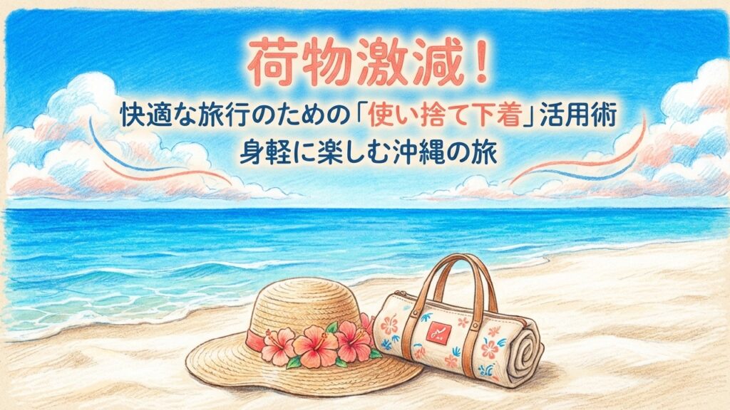 【荷物激減】旅行の使い捨てパンツおすすめ比較ガイド