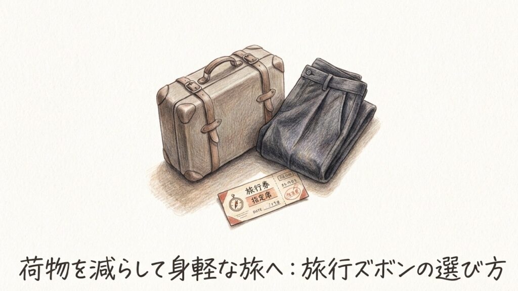 旅行のズボンは着回して身軽に！荷物を減らすおすすめの選び方