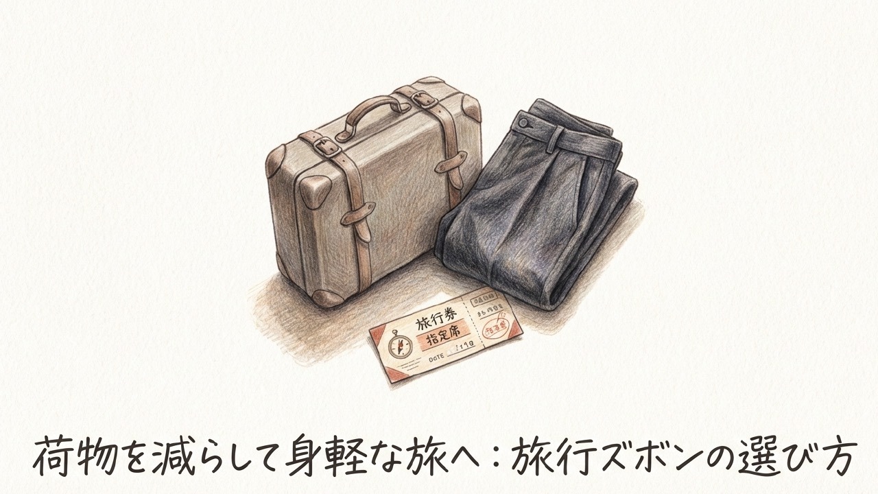 旅行のズボンは着回して身軽に！荷物を減らすおすすめの選び方