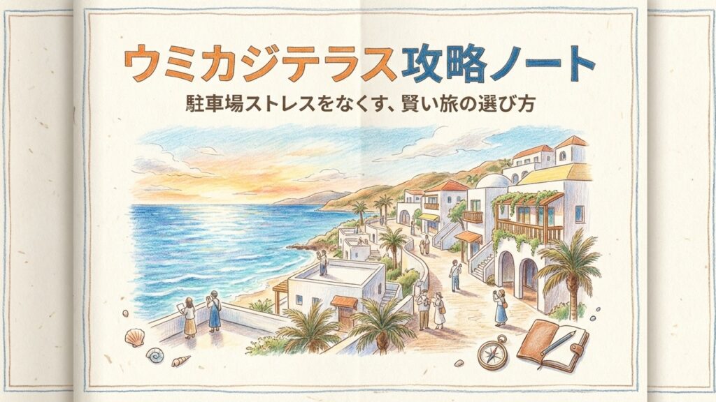 ウミカジテラスの路駐はダメ！駐車場の混雑対策とバス移動のコツ