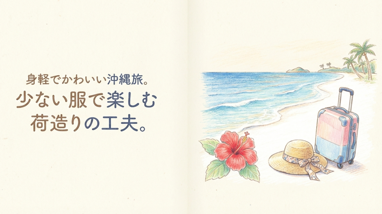 沖縄旅行に同じ服で行く？身軽で快適な荷造り術