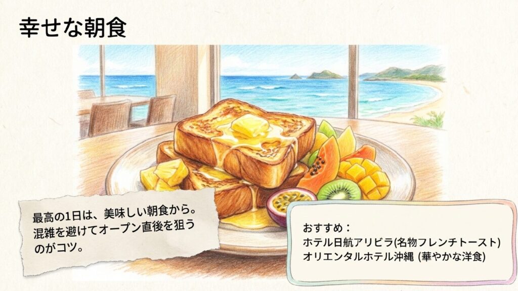 美味しい朝食を楽しむために混雑を避けてオープン直後を狙うコツ