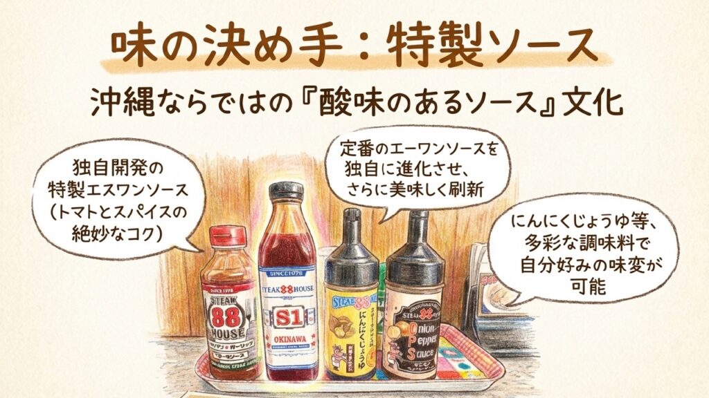 酸味とコクが特徴の88オリジナルS1ソース
