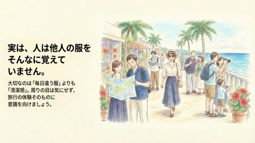 実は人は他人の服をそんなに覚えていないという心理的負担の解消法