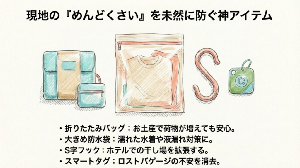 現地のめんどくさいを未然に防ぐ神アイテム