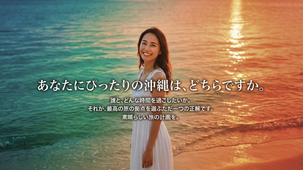 誰とどんな時間を過ごしたいかが最高の旅の拠点を選ぶ正解