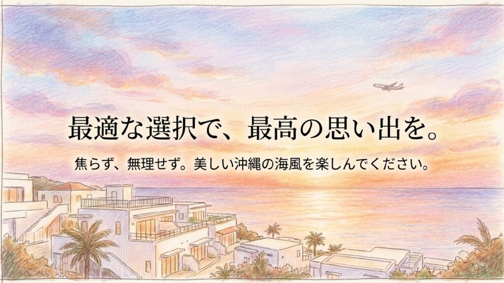 ウミカジテラスの美しい夕景と最高の思い出を作るためのメッセージ