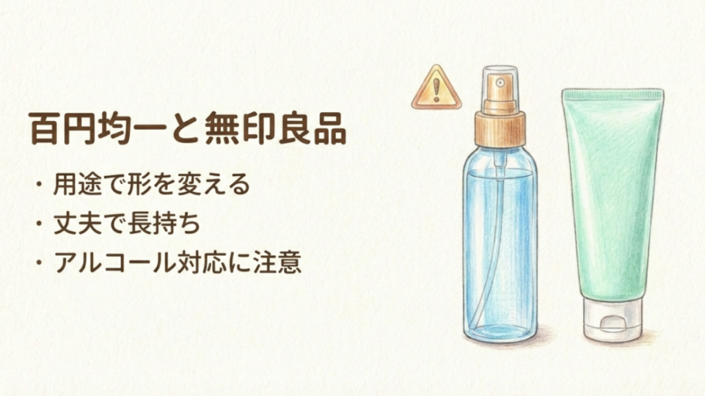 100均、無印良品、パウチ、コンタクトケースなど便利なおすすめ詰め替え容器の比較まとめ