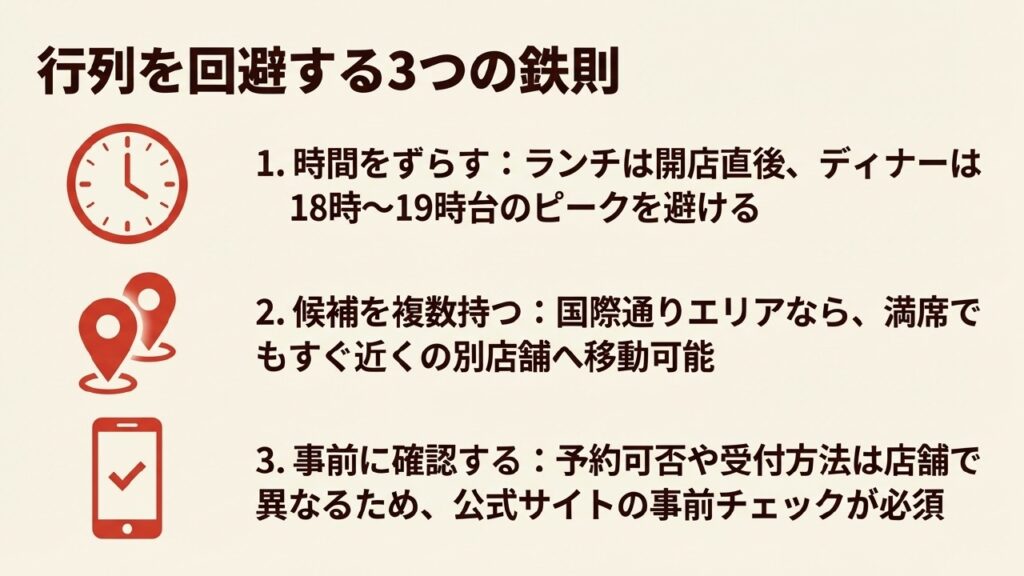 ステーキハウス88の行列を回避する時間をずらすなどの3つの鉄則