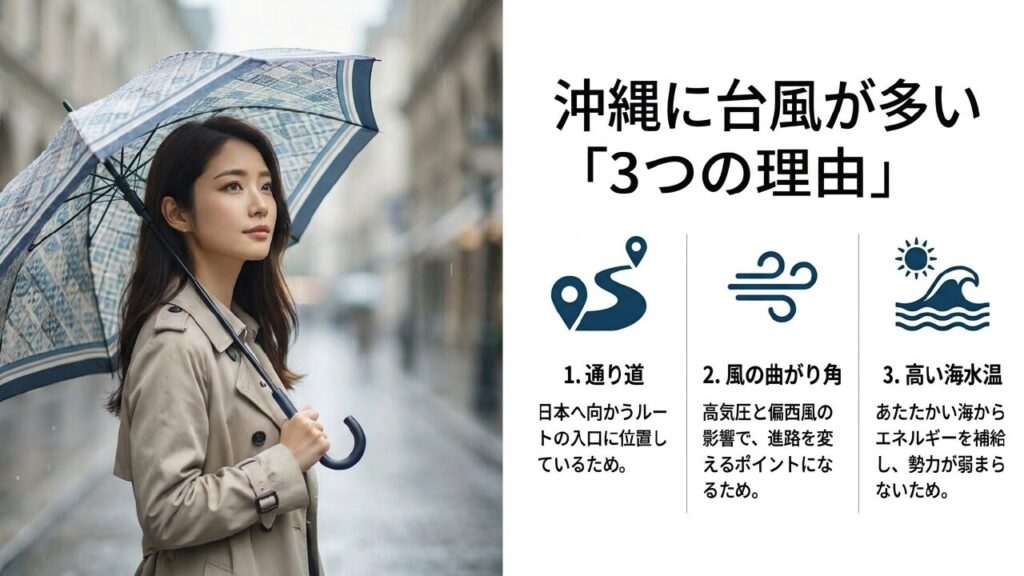沖縄に台風が多い3つの理由