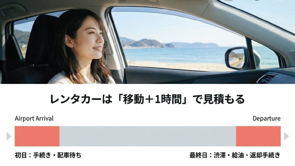 那覇空港でのレンタカー手配と混雑回避のポイント