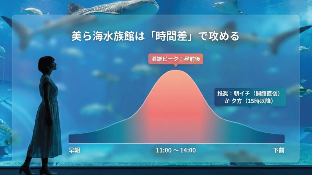 8月の美ら海水族館の混雑ピークとおすすめの時間帯