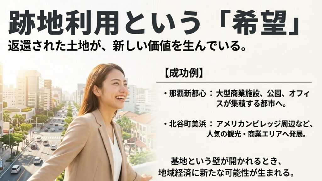 跡地利用という希望：那覇新都心や北谷町美浜などの成功例
